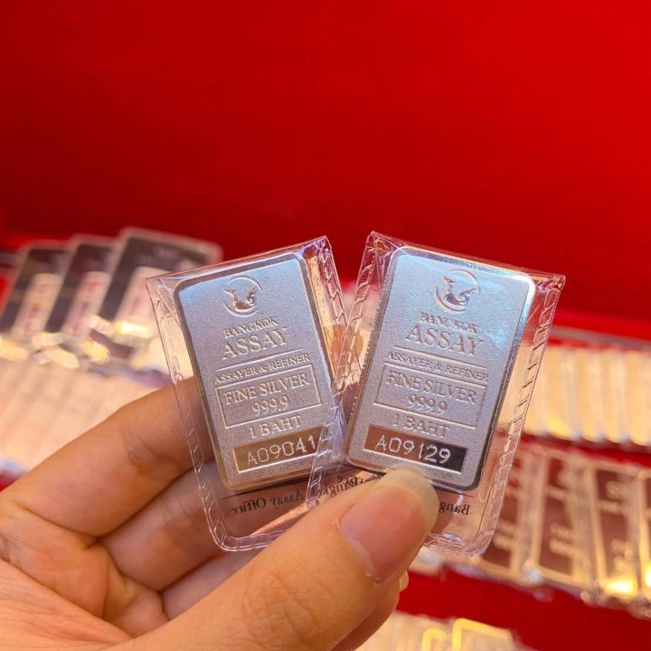 Pure Silver Bar 0.999 1 Baht - Thailand's Standard