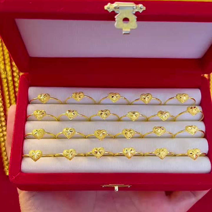 正品22K金戒指 - 曼谷唐人街手工打造