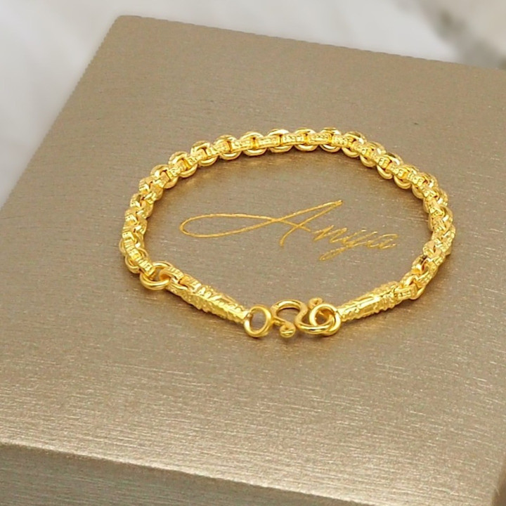 Pure Gold Children's Bracelet - .965 Fine Gold, Gift for Little Ones