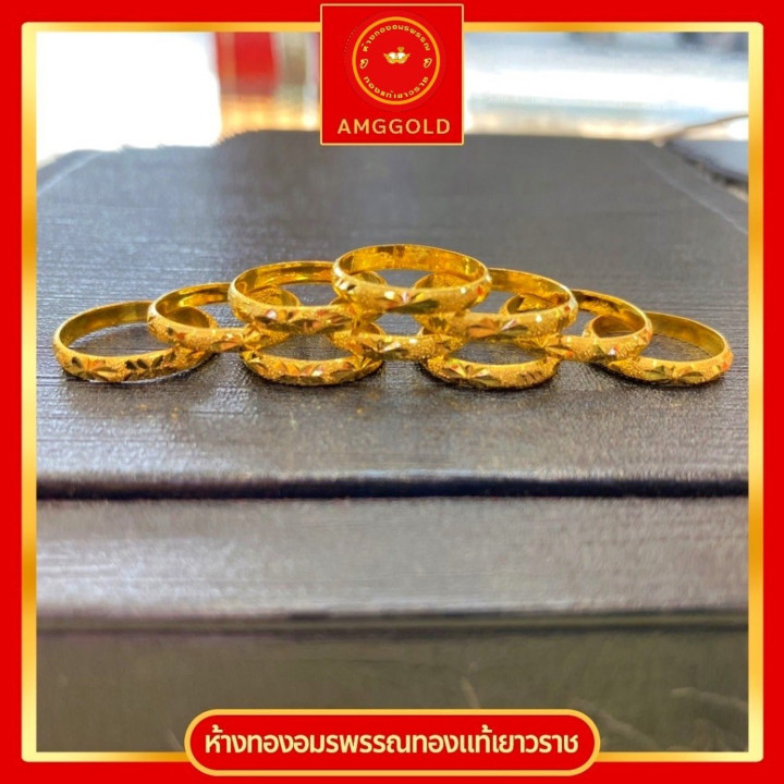 纯金戒指（96.5），刀锋式设计 | Amggold