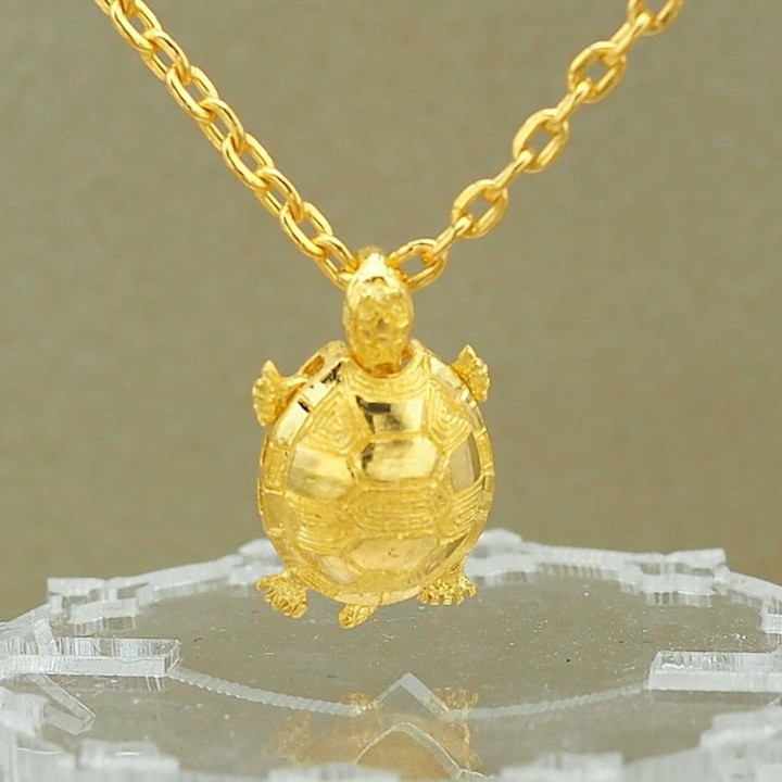 Pure Gold Anya Turtle Pendant | Elegant & Timeless Design
