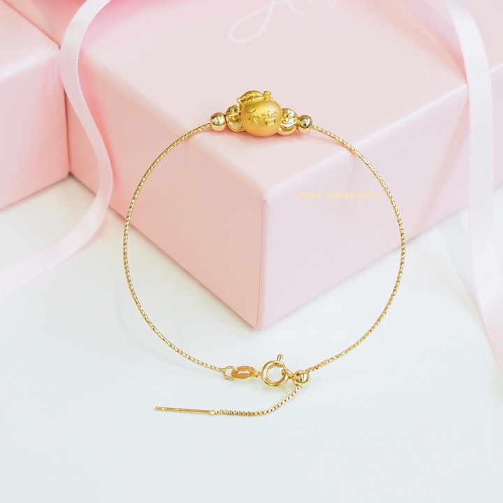 Pure Gold Anya Charm | Elegant 24K Design (0.35-0.4g)