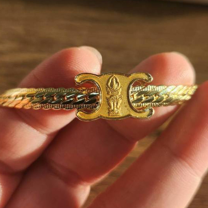 Thao Wessuwan Gold Plated Bracelet (99.99% Gold Gemstones)