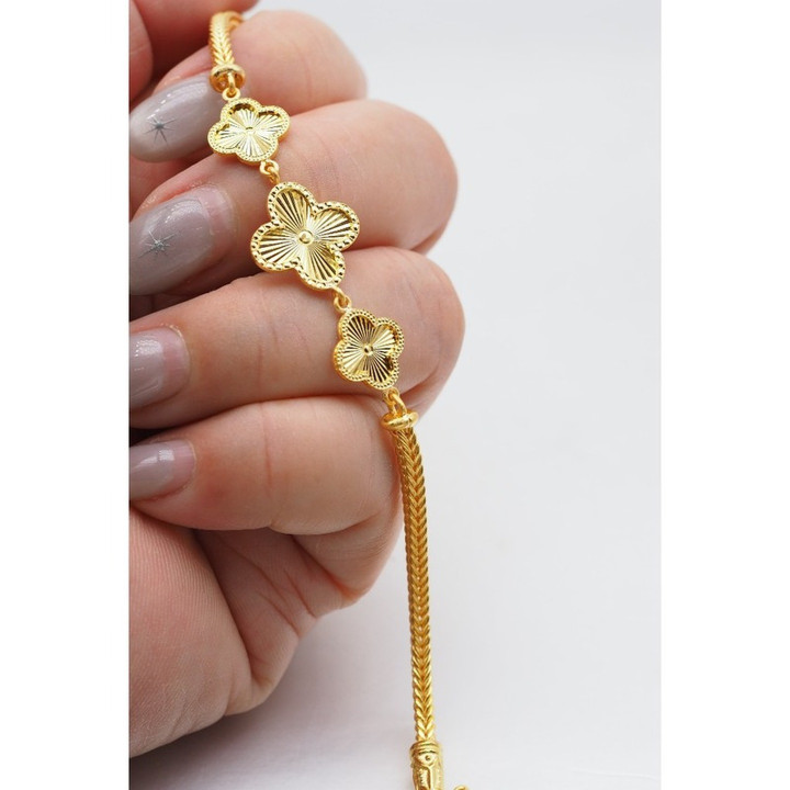 Luxurious 24k Gold Bracelet with Customizable Design