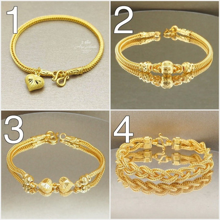 Luxurious 24k Gold Bracelet with Customizable Design