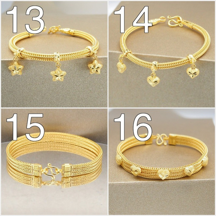 Luxurious 24k Gold Bracelet with Customizable Design