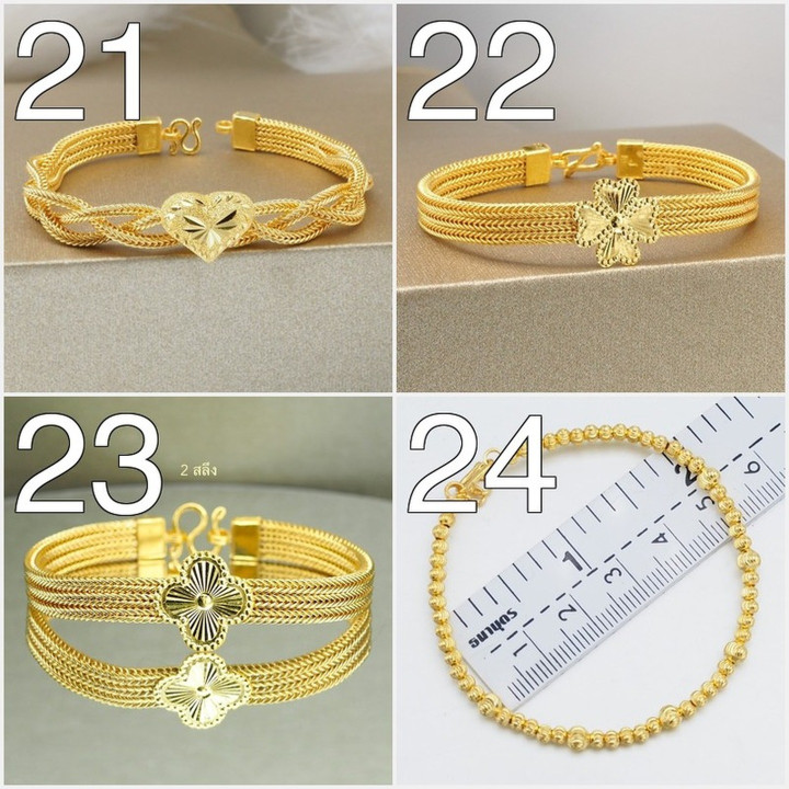 Luxurious 24k Gold Bracelet with Customizable Design