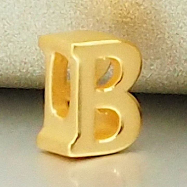 Anya Charm Gold Name Necklace (A-M)