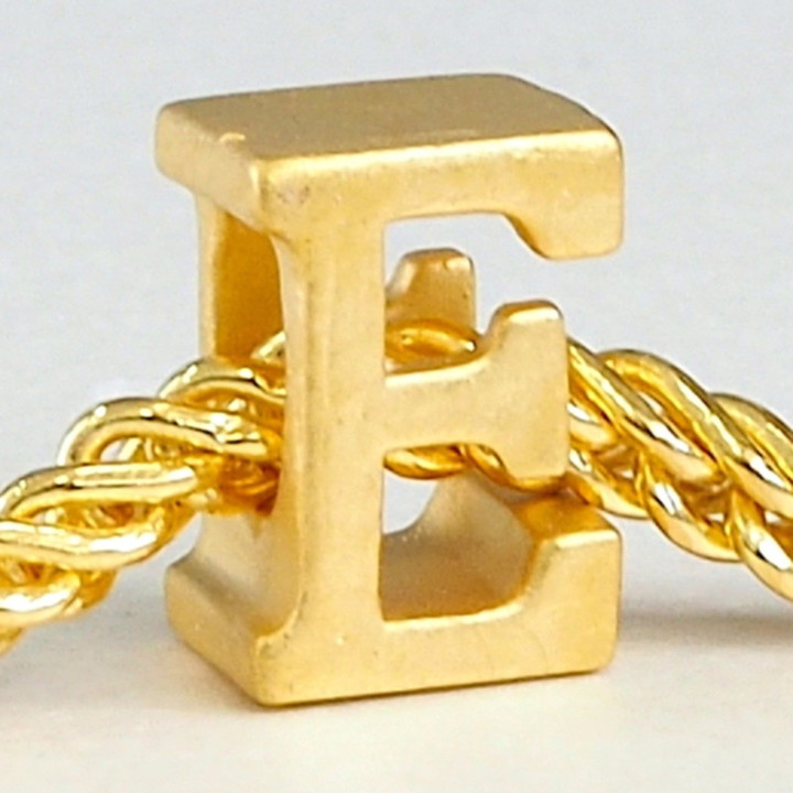 Anya Charm Gold Name Necklace (A-M)