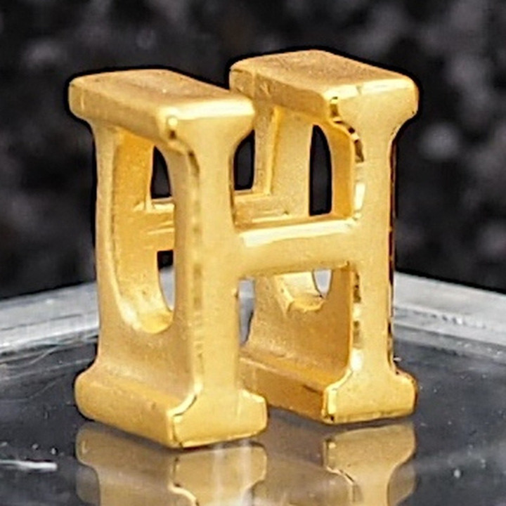 Anya Charm Gold Name Necklace (A-M)