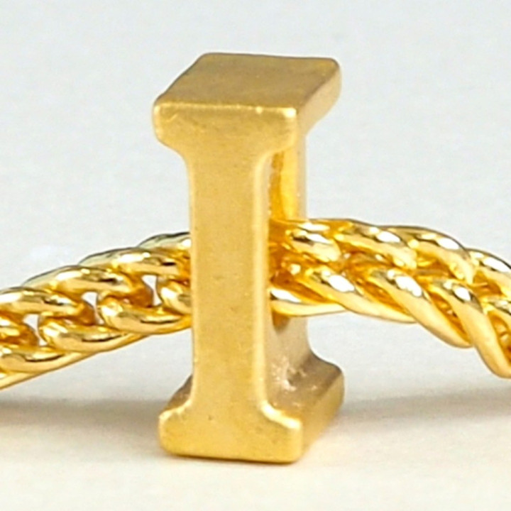 Anya Charm Gold Name Necklace (A-M)