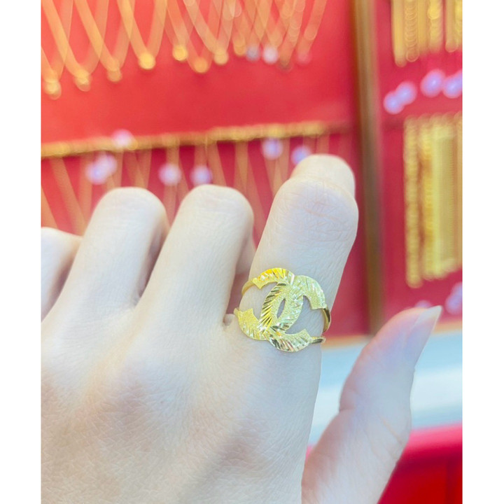 正品10K金半萨鲁昂戒指 | KMDGOLD