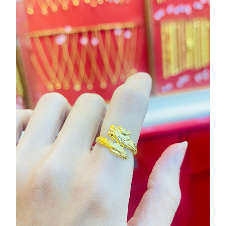 正品10K金半萨鲁昂戒指 | KMDGOLD