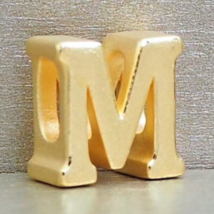 Anya Charm Gold Name Necklace (A-M)