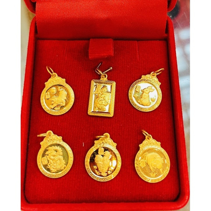 قلادة سالونج ذهبية أصلية عيار 0.5 قيراط - KMDGold Yaowarat