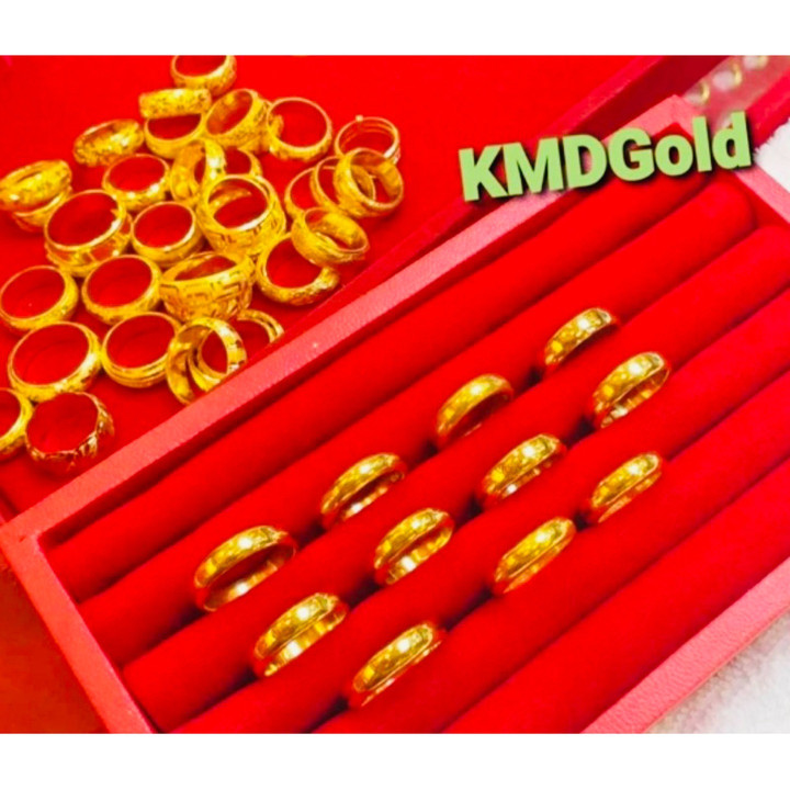 14K纯金素面戒指 | KMDGold