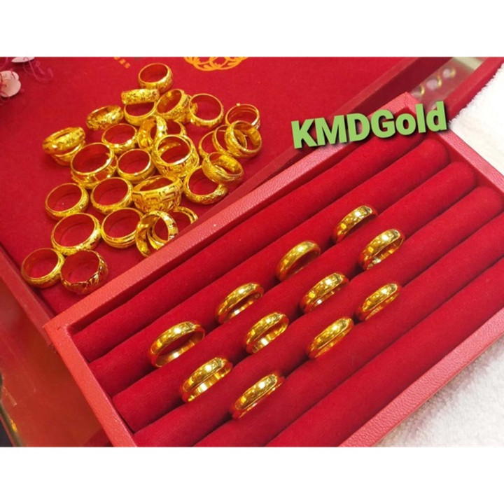 14K纯金素面戒指 | KMDGold