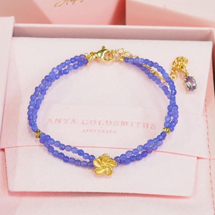 Pure Gold Hibiscus Flower Charm by Anya | Fine Jewelry