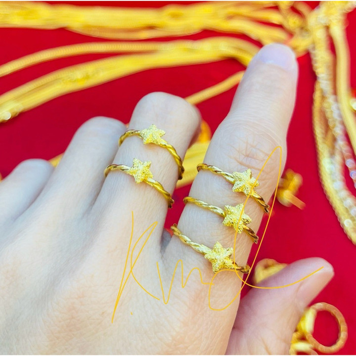 真金戒指（1克）| KMDGOLD