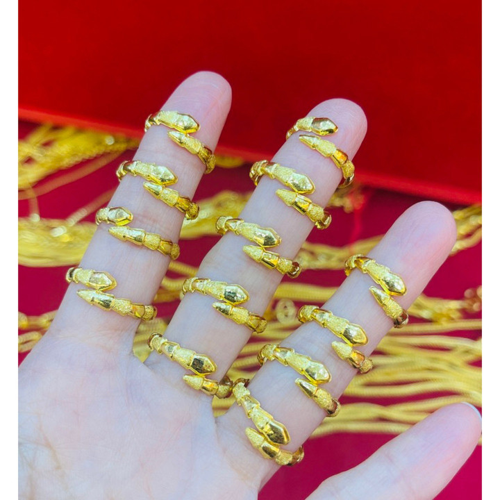 kmdgold 出品的正品 14K 金半萨鲁昂戒指