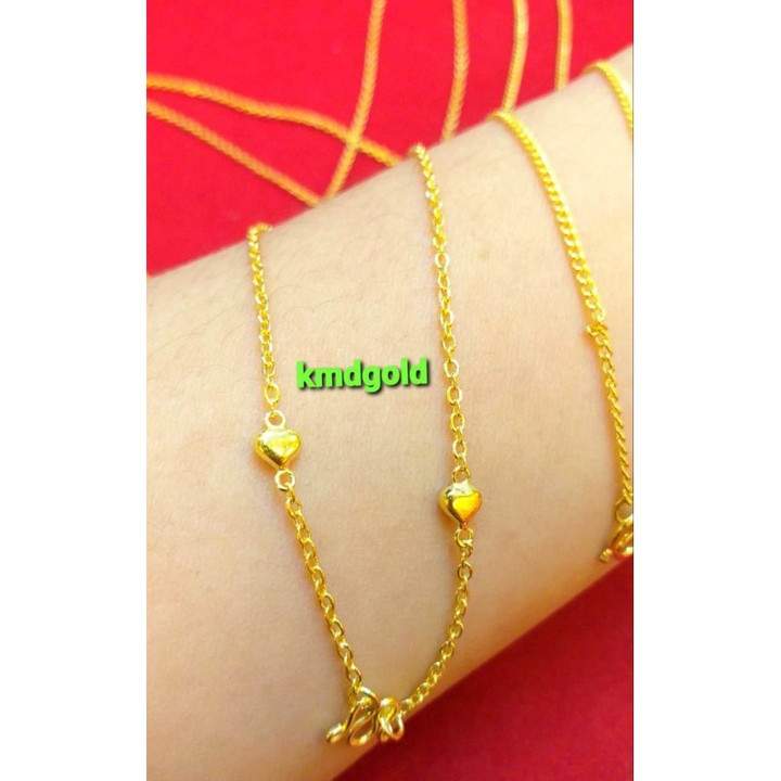 96.5%纯金半萨隆项链 - KMDGold