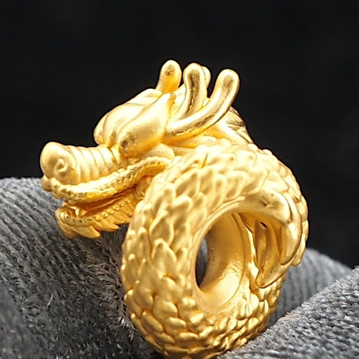 Pure Gold Anya Golden Dragon Charm (0.95-1g)