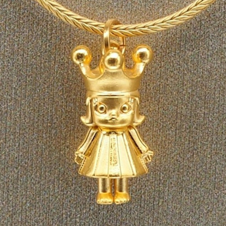 Labuboo Molly & Friends 金吊坠（99.9% 纯金）