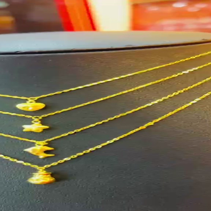 Collier en or pur (96,5 %) - Pendentif KMDGold inclus