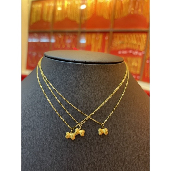 Collier en or pur (96,5 %) - Pendentif KMDGold inclus