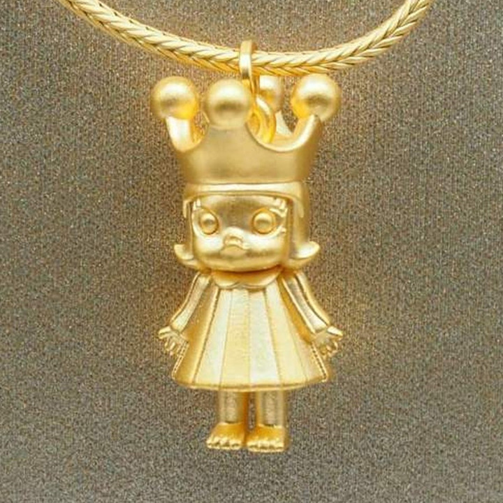 Labuboo Molly & Friends 金吊坠（99.9% 纯金）