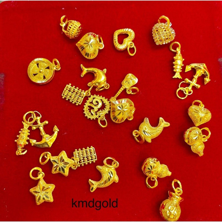 96.5% Pure Gold Pendant - KMDGold | Half-Salung Designs