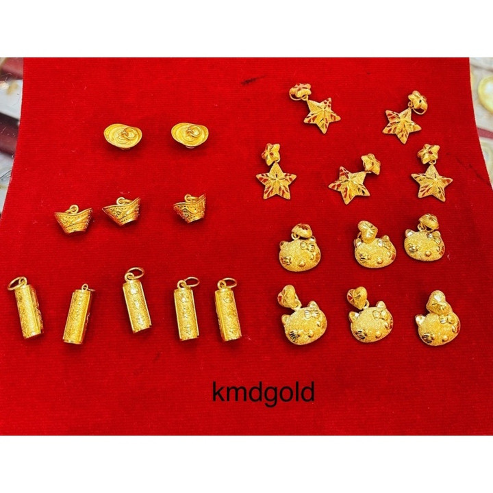 96.5% Pure Gold Pendant - KMDGold | Half-Salung Designs