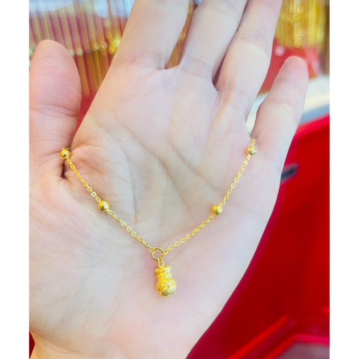 纯度96.5%黄金半萨鲁昂手镯 - KMDGold