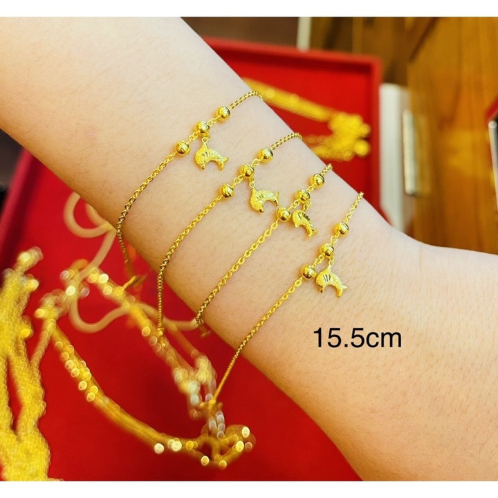 纯度96.5%黄金半萨鲁昂手镯 - KMDGold