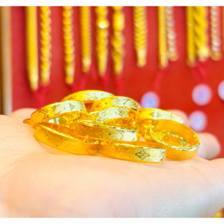 真金半斯伦戒指（附带证书）