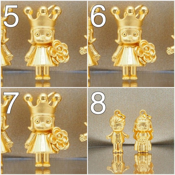 Labuboo Molly & Friends 金吊坠（99.9% 纯金）