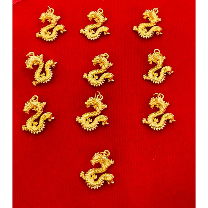 Authentic 99.99% Gold Dragon Pendant - 0.9g