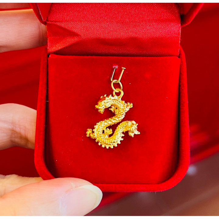 Authentic 99.99% Gold Dragon Pendant - 0.9g