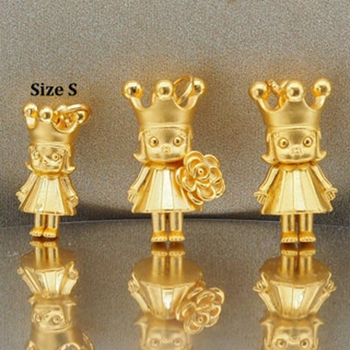 Labuboo Molly & Friends 金吊坠（99.9% 纯金）