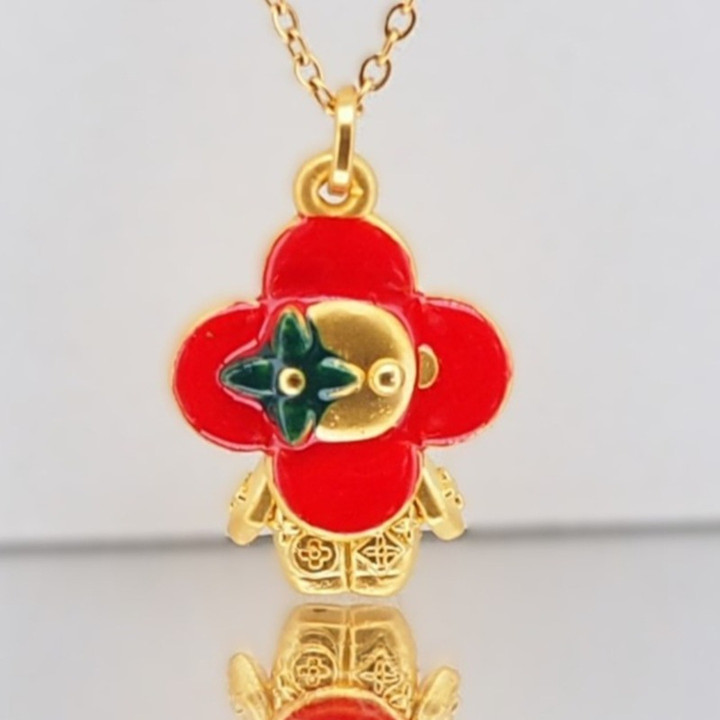 Labuboo Molly & Friends 金吊坠（99.9% 纯金）