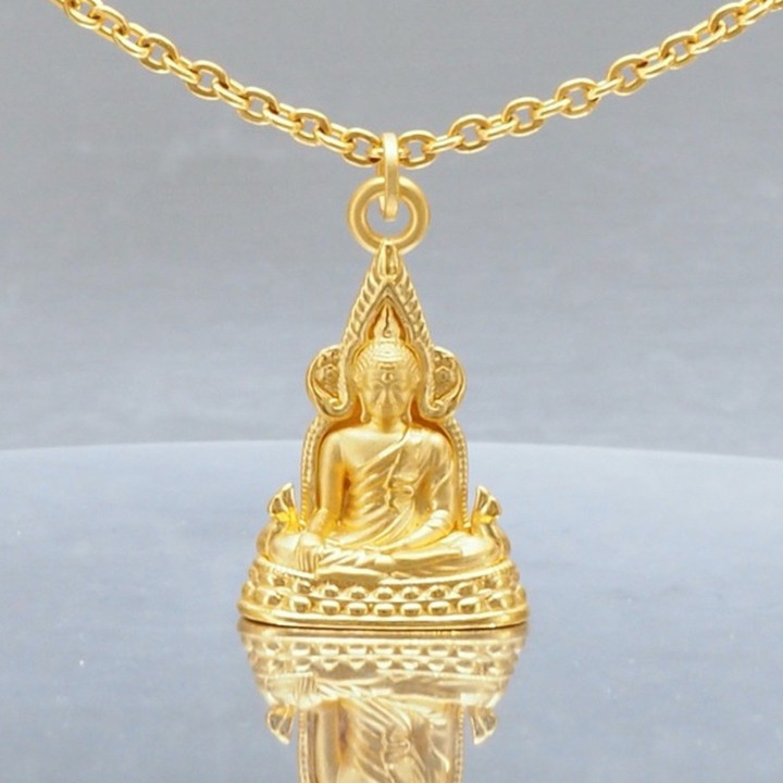 Pure Gold Anya Phra Phuttha Chinnarat Pendant