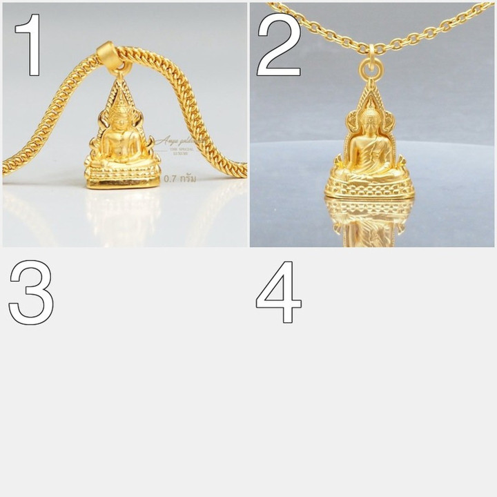 Pure Gold Anya Phra Phuttha Chinnarat Pendant