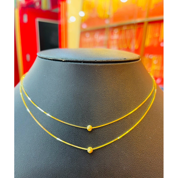 双色白金 KMDGold 项链 (14k)