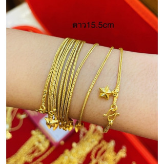 半萨鲁昂金手镯 | 18k KMDGold，奔驰链条设计