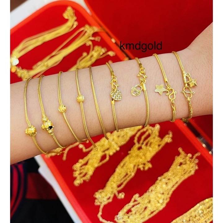 سوار ذهبي نصف سالوانغ | ذهب عيار 18 قيراط، تصميم سلسلة بنز