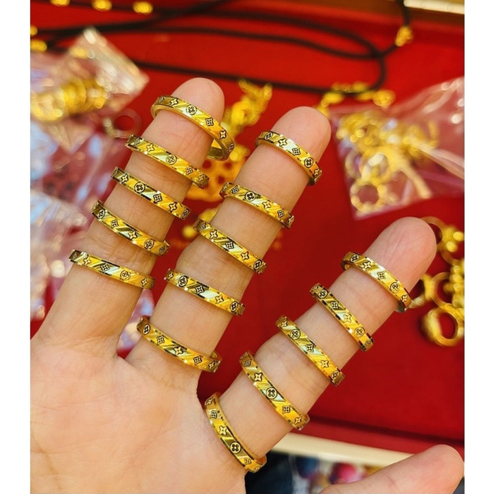 Pure Gold Half-Saluang Ring | KMDGold Jewelry