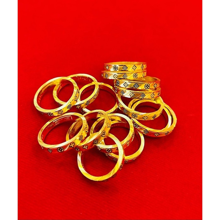 Pure Gold Half-Saluang Ring | KMDGold Jewelry