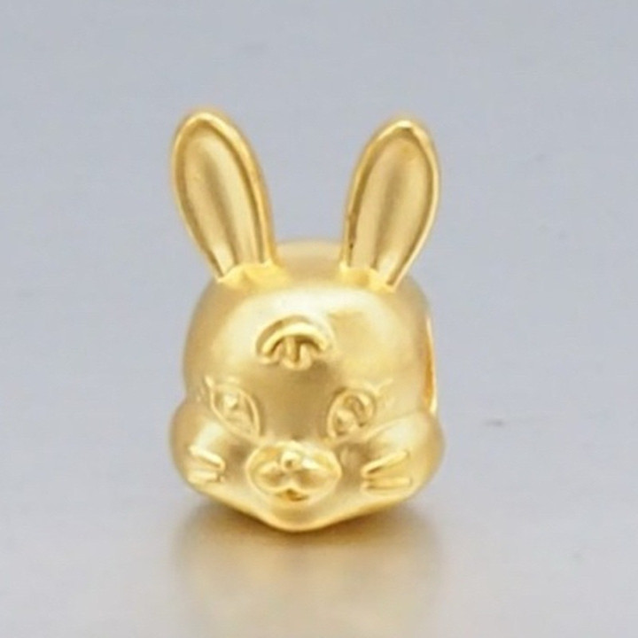 纯金安雅兔吊坠（0.45-0.5克）