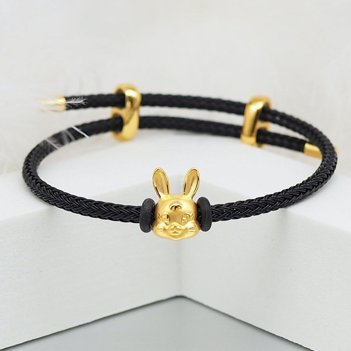 纯金安雅兔吊坠（0.45-0.5克）