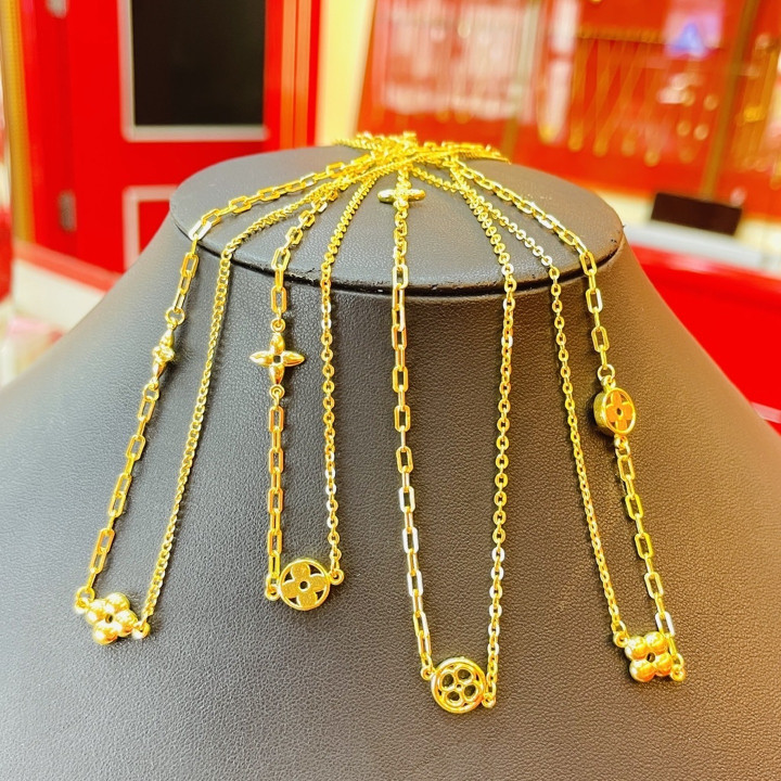 正品黄金萨隆项链 - KMDGOLD